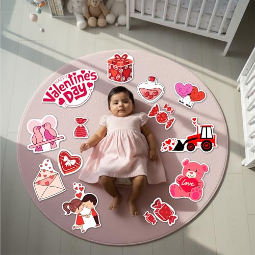 TodFod Valentine's Day Baby Photography Props Kit – 20+ Romantic Photo Booth Props and Decorations for Valentine’s Party, Baby Photoshoot, Anniversary, and More - Image 2