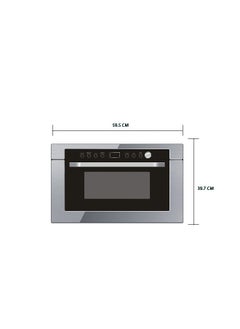 kitchen Line Built-in Microwave with Grill -34 Liters - Steel - Silver -  D90D34MSXLQRLL-YA  - Image 3