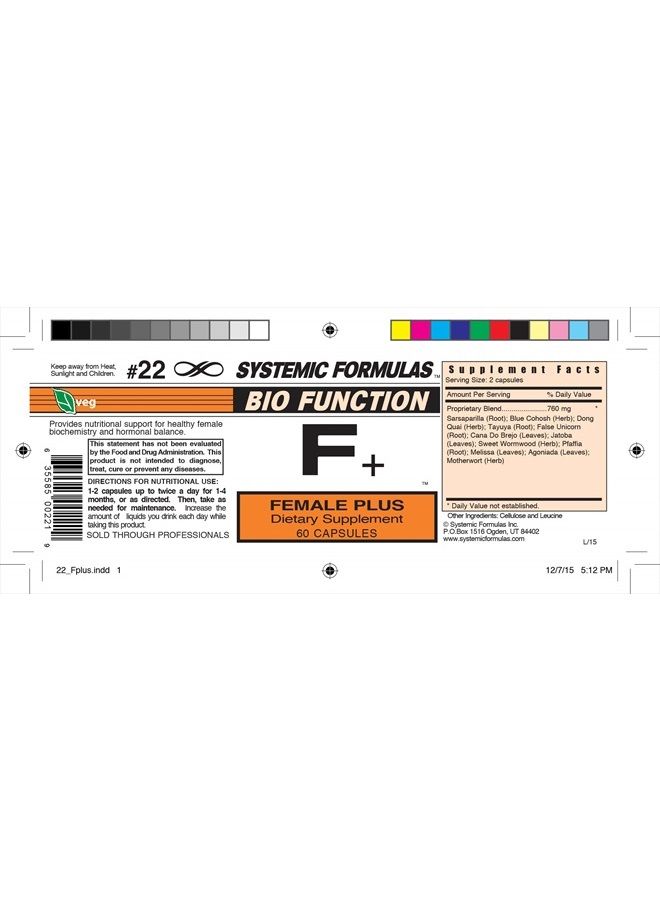 Systemic Formulas F+ Female Plus Bio Function  - Image 3