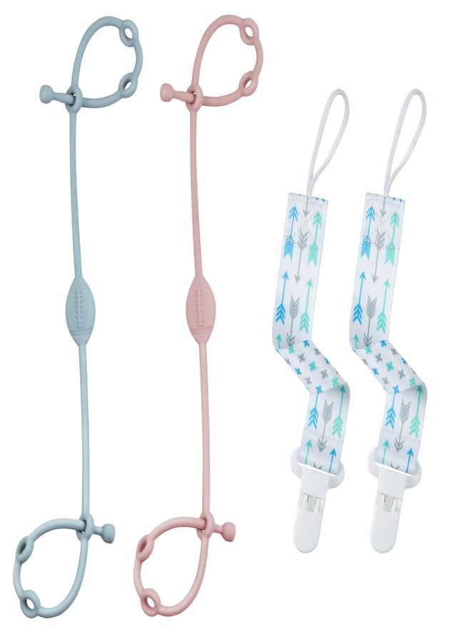 Myvikcar 4pcs of Toy Safety Straps for Sippy Cups,Toys,Bottle,Teethers - Image 1