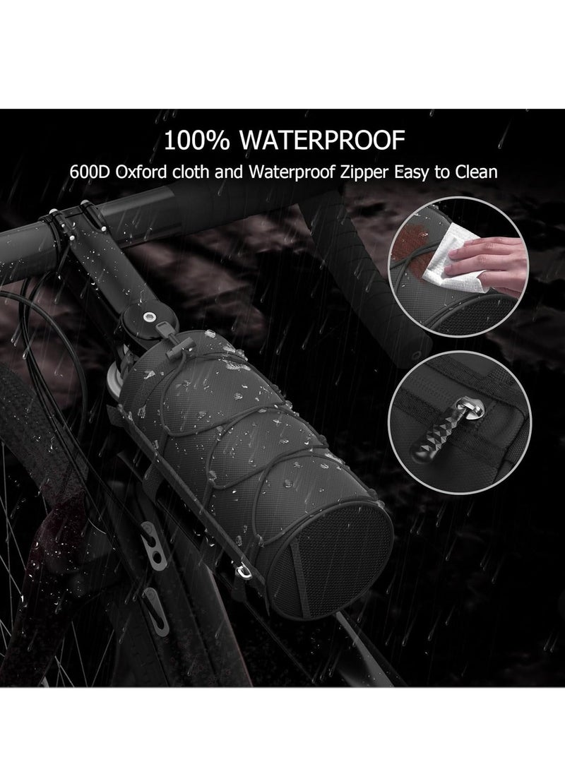 Generic - Bike Handlebar Bags for Bicycles Frame Scooter Storage With Waterproof Zipper Large Capacity Shoulder Mountain Road Accessories Cycling Travel - Image 1