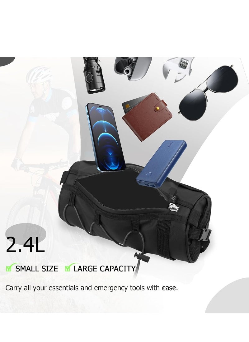 Generic - Bike Handlebar Bags for Bicycles Frame Scooter Storage With Waterproof Zipper Large Capacity Shoulder Mountain Road Accessories Cycling Travel - Image 1