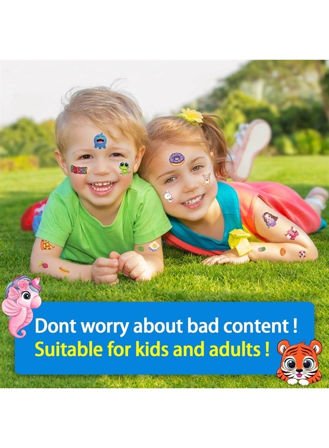 Aresvns Temporary Tattoo for Little Kids 400+ PCS,Party Supplies Gifts for Children,Colorful cute fake tattoos for boys and girls, waterproof,non-toxic and easy to remove. - Image 1