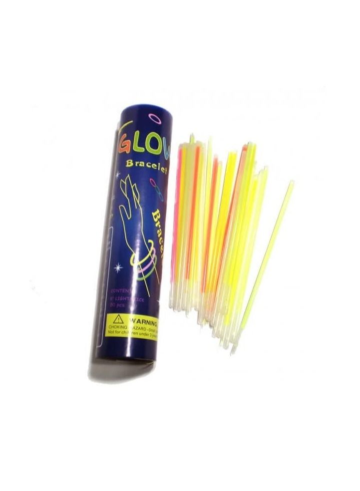BLOOMING TIME 100-Piece Flashing Party Glow Sticks Set - Image 1