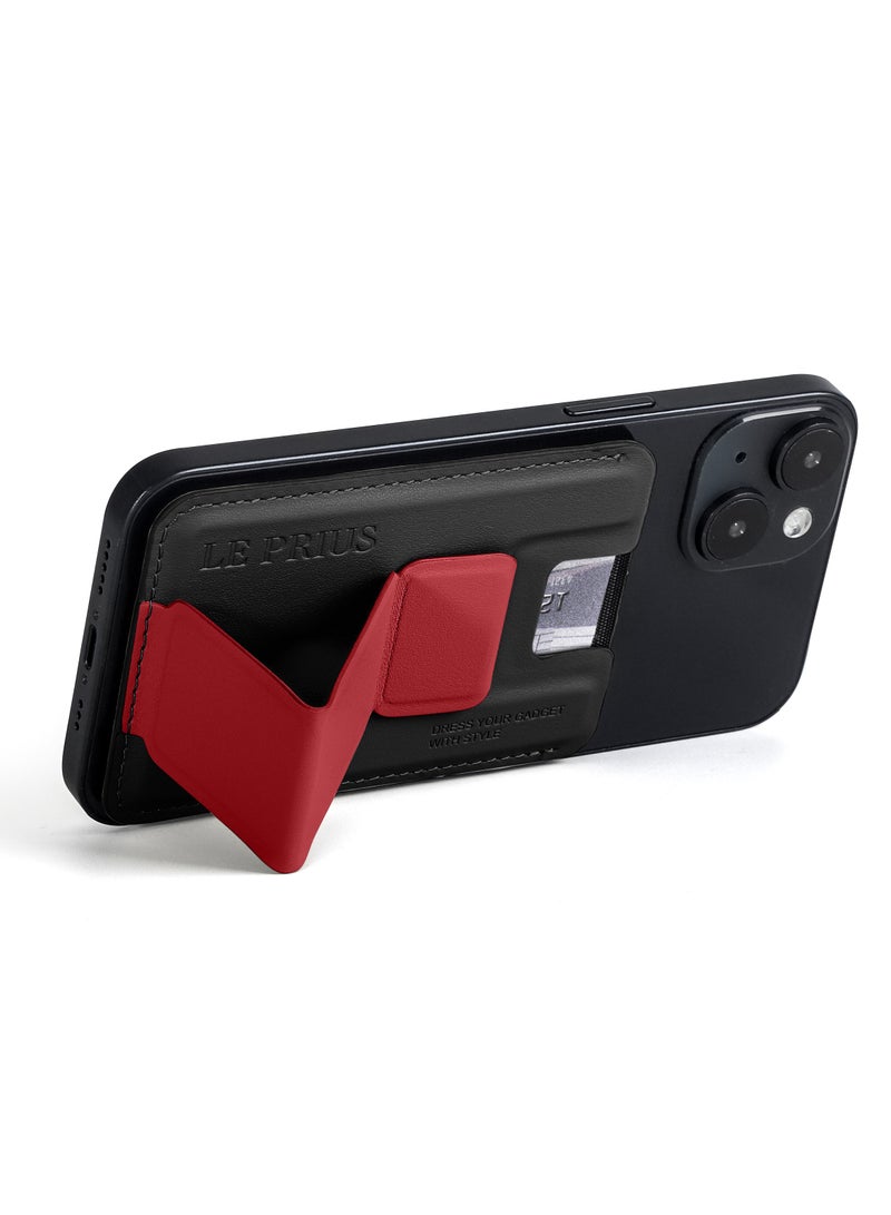 Le Prius Bengal Series, Magnetic Card Holder With Grip And Extendable Smart stand - Image 4
