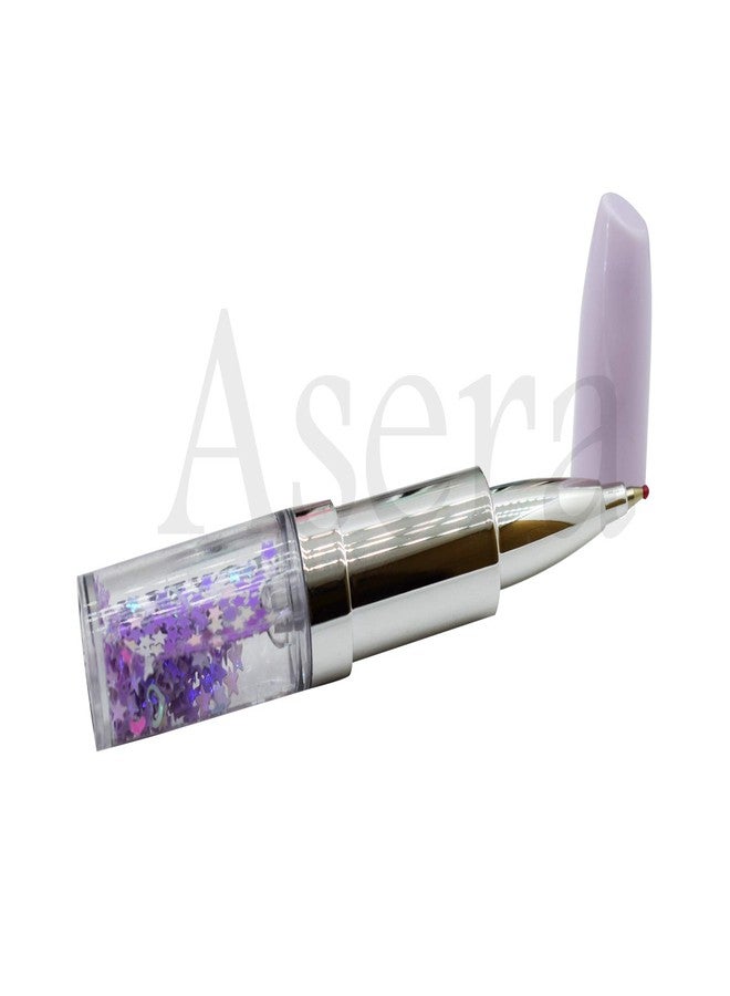 Asera Lipstick Shape Ink Gel Pen with Glitter/Sparkle for Children Gift Stationery Supplies Birthday Return Gifts for Kids Set of 6 Pcs - Image 5