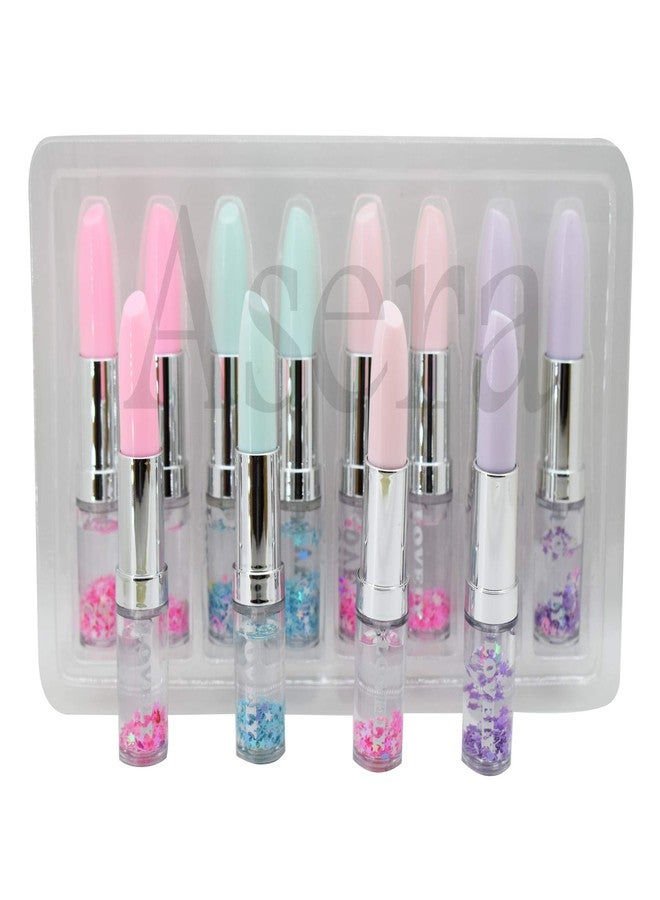 Asera Lipstick Shape Ink Gel Pen with Glitter/Sparkle for Children Gift Stationery Supplies Birthday Return Gifts for Kids Set of 6 Pcs - Image 3