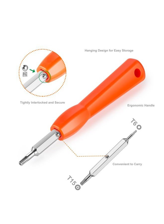 JVSEYTE Video Doorbell Screwdriver, Double-Ended T6 T15 Screw Driver Tool for Camera Video Doorbell Replacement, Battery Change, Wifi Password Reset - Image 3