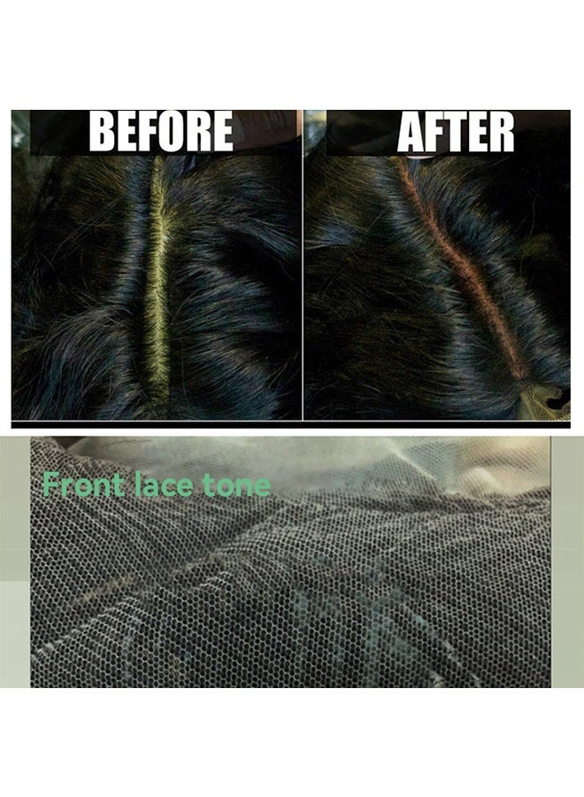 يونوميا دانتيل صبغة موس - 100 مل الدانتيل صبغة ذوبان الشعر موس ، دانتيل صبغة موس للنساء شعر مستعار شعر مستعار دانتيل شعر مستعار Toupees وقطع شعر طبيعي تشطيب لون الدانتيل ، دانتيل صبغة موس للشعر المستعار يذوب الرباط رغوة الصبغة (بني غامق) - Image 5