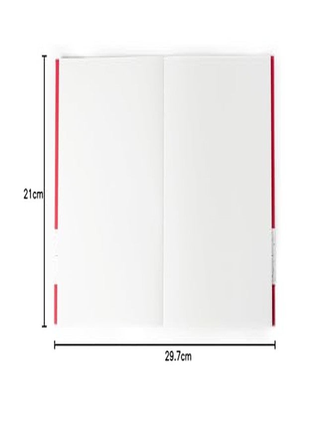 كوما دفتر رسم كوما للسفر | مقاس A4 | 128 صفحة | 130 غرام/م²، لون طبيعي، ورق خالٍ من الأحماض وقابل لإعادة التدوير | أحمر - Image 5