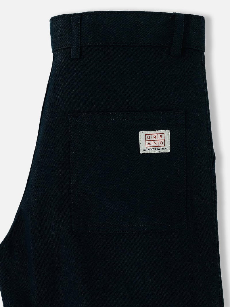 Urbano Juniors Boy's Navy Loose Baggy Fit Solid Cargo Chino Pant with 6 Pockets Non-Stretchable (junchicarlsboy-oa2-navy-9-10) - Image 5