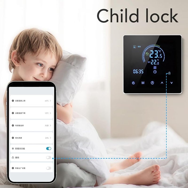 منظم الحرارة الذكي القابل للبرمجة عبر الواي فاي المتوافق مع توي - Image 3