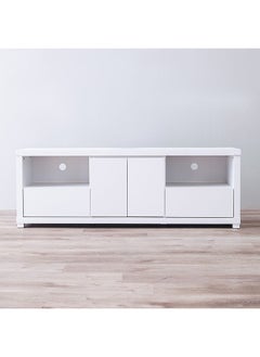 DANUBE HOME Kalmal TV Cabinet For Up To 70 Inches TV Entertainment Modern Design Wall Unit Furniture Wooden TV Stand Made in Malaysia TV Unit Rack 180x40x63 cm Pearl White  - Image 4