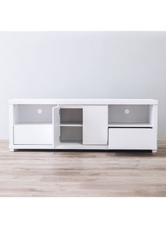 DANUBE HOME Kalmal TV Cabinet For Up To 70 Inches TV Entertainment Modern Design Wall Unit Furniture Wooden TV Stand Made in Malaysia TV Unit Rack 180x40x63 cm Pearl White  - Image 3