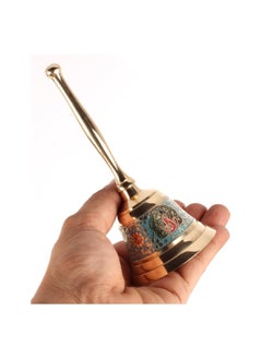 QUESERA QUESERA Premium Brass Pooja Puja Bell Ghanti, for Poojan Purpose, Spiritual Gift Item, Made of 100% Solid Brass | Pooja Praying Idol | Home Decor | Brass Decor.  - Image 5