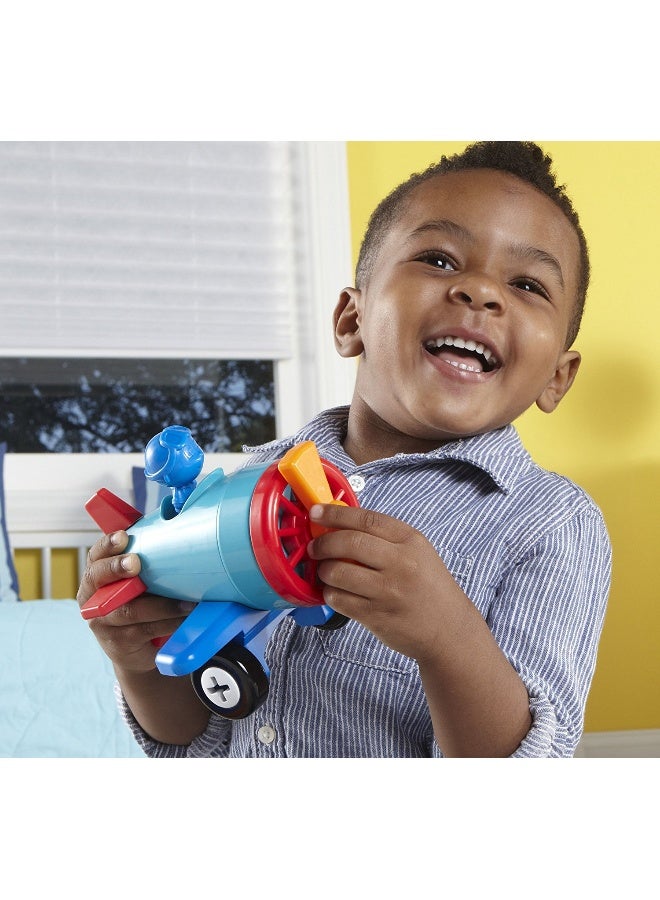 ليرننج ريسورسز موارد التعلم 1-2-3 Build It سيارة طائرة قارب، لعبة بناء مركبة 3 في 1 للأطفال الصغار، مهارات حركية دقيقة ولعب هندسي مبكر، للأعمار من سنتين فما فوق - Image 4