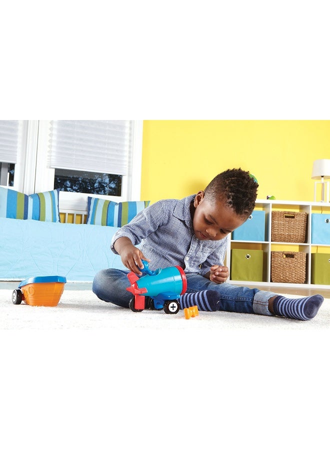 ليرننج ريسورسز موارد التعلم 1-2-3 Build It سيارة طائرة قارب، لعبة بناء مركبة 3 في 1 للأطفال الصغار، مهارات حركية دقيقة ولعب هندسي مبكر، للأعمار من سنتين فما فوق - Image 5