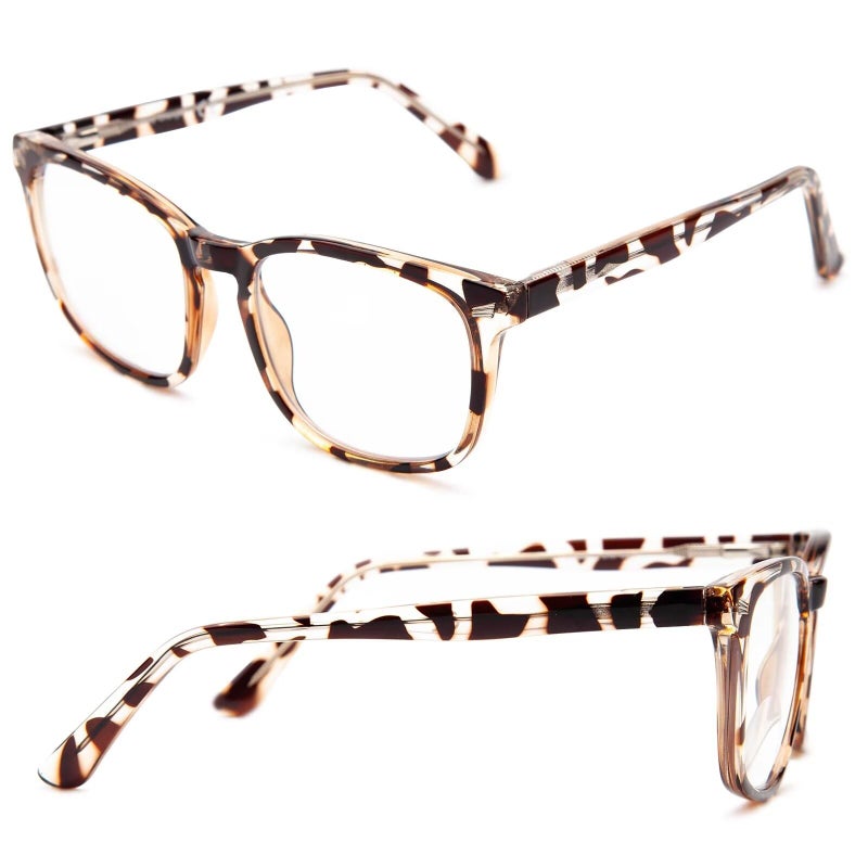 Liansan Sturdy Photochromic Distance Glasses For Women - With Spring Hinge Short-Sighted Lens Nearsighted Eyeglasses(Tortoise - Image 1
