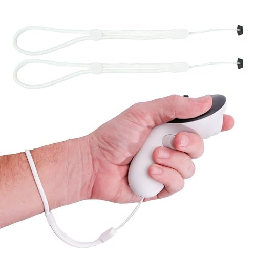 DeadEyeVR Virtual Reality 3 Wrist Straps (2 Pack) - Durable & Adjustable 3 Controller Straps for a Secure VR Standalone Gaming Experience - White Controller Straps - Image 1