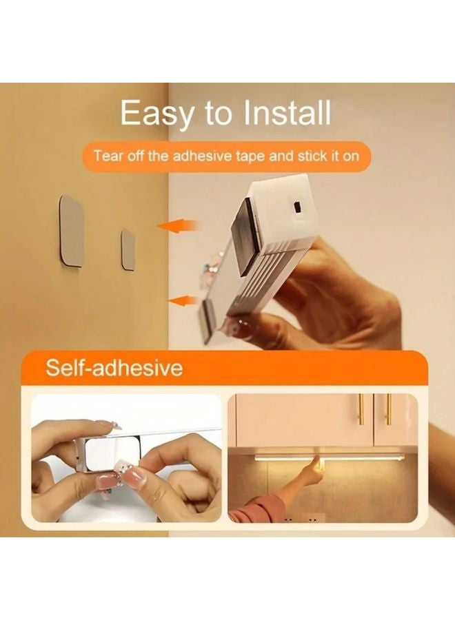 5pcs White LED Motion Sensor Cabinet Lights USB Rechargeable 20cm Wireless - Image 4