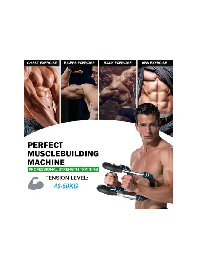 S-TOP Saker Twister Arm Trainer for Men,U Shape Chest Expander,Adjustable Power Twister Bar Chest Shoulder Arm Workout Exercise Equipment,Portable Spring Resistance for Home & Gym - Image 5