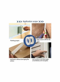 KASTWAVE White Masking Tape 3 Pack, General Purpose Beige Painter's Tape 0.7inch x 164ft(50m), 492ft(150m)  - Image 4