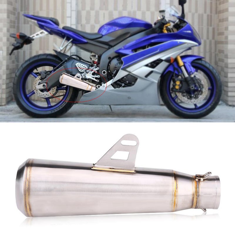 Motorcycle Exhaust Muffler Pipe: 36mm-51mm Fit Stainless Steel Construction - High Temperature Resistant Anti-Corrosion Customized Look for Most Motorcycles, ATVs and Scooters - Image 5