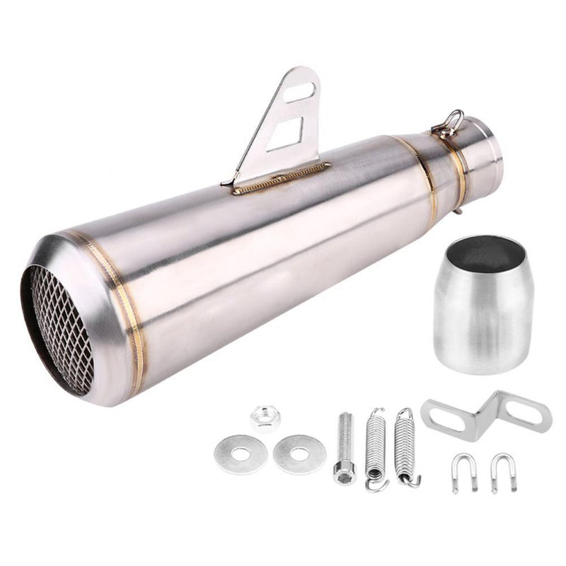 Motorcycle Exhaust Muffler Pipe: 36mm-51mm Fit Stainless Steel Construction - High Temperature Resistant Anti-Corrosion Customized Look for Most Motorcycles, ATVs and Scooters - Image 1