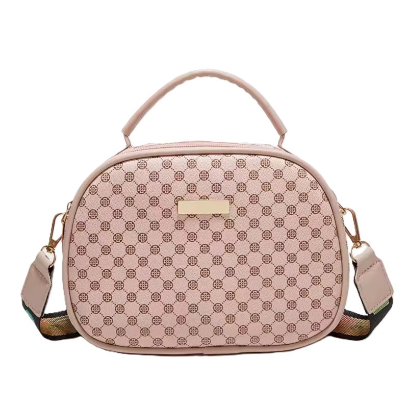 Polyurethane synthetic leather printed handbag for shoulder or crossbody use - Image 1