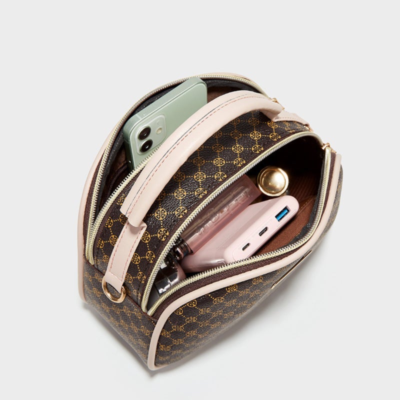 Polyurethane synthetic leather printed handbag for shoulder or crossbody use - Image 5