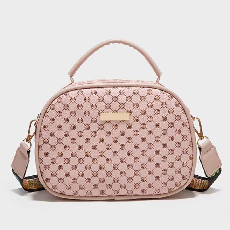 Polyurethane synthetic leather printed handbag for shoulder or crossbody use - Image 3