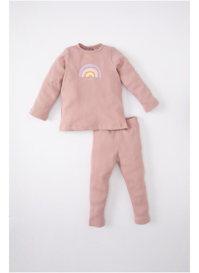 Babygirl Regular Fit Bike Neck Long Sleeve Knitted Pyjamas - 2 Pieces - pzsku/Z702E828AC3B1226FB92BZ/45/_/1735653251/5d66abea-af22-40c2-8105-d6bf08fd728a