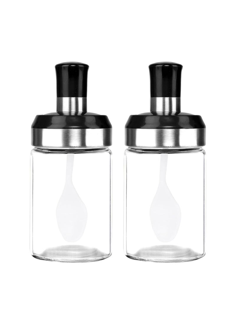 Generic - Spice jar with spoon 250 ml 2 Pieces - Image 1