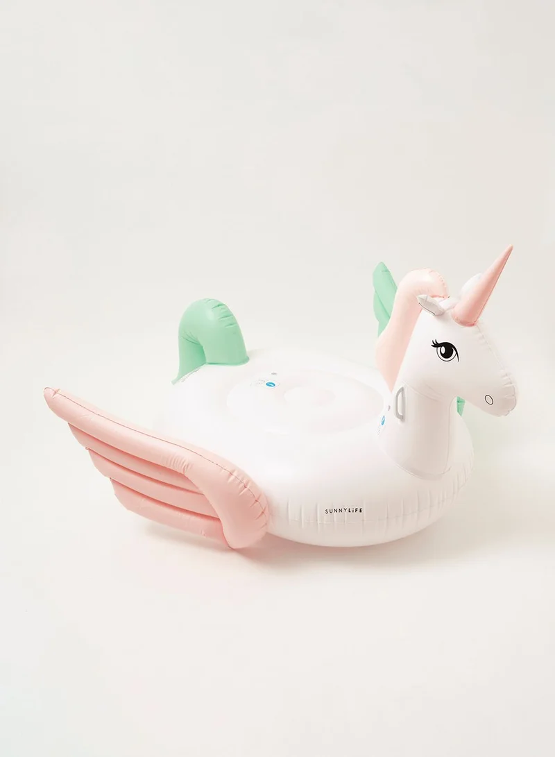 SUNNY LIFE Unicorn Ombre Luxe Ride-On Inflatable Pool Float