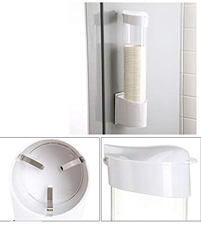 JAPTI Wall Mounted Plastic Paper Cup Dispenser Drinking Water Tea Coffee Cup Disposable Glass Holder Organizer with Sticker or Screw Plate 1pcs MultiColor - Image 4