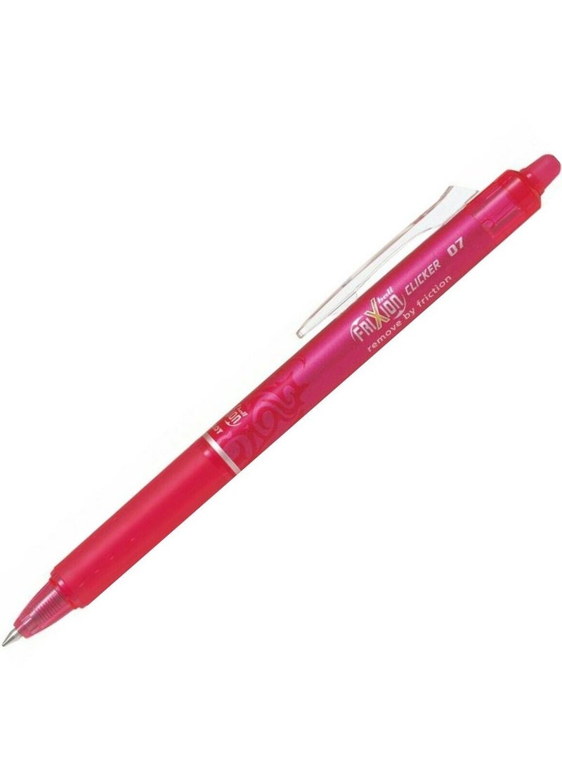 PILOT 12-Piece Frixion Clicker Erasable Ball Pen 0.7mm Tip Pink Ink  - Image 2