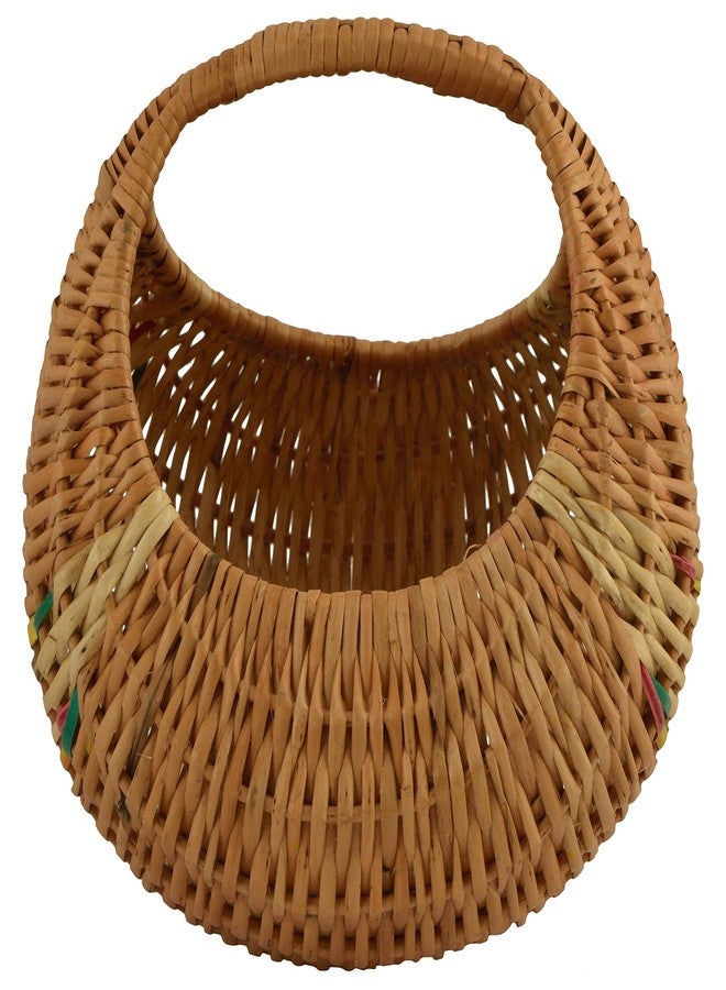 DEVAN HANDICRAFTS سلة تخزين من الخيزران من ديفان هانديكرافتس (بني، 25.4 سم × 25.4 سم × 20.32 سم) - Image 1