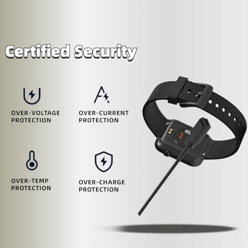 QHBAMD شاحن QHBAMD متوافق مع CMF بواسطة Nothing Watch Pro بديل كابل الشحن متوافق مع CMF Watch Pro 2 D395 ساعة ذكية كابلات 3.3 قدم/1 متر - Image 3