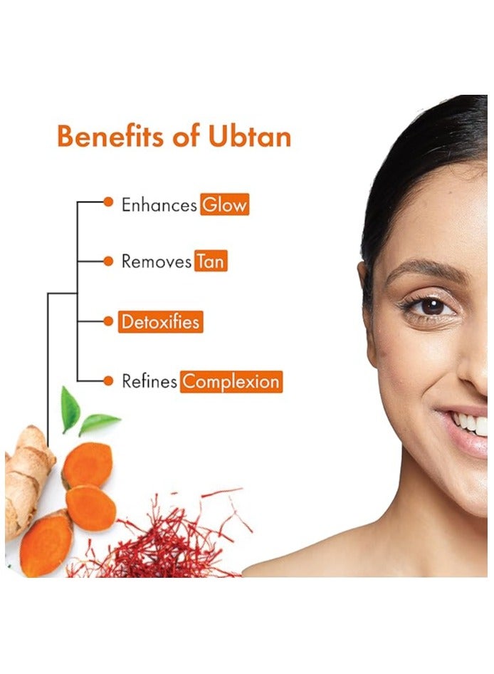 Good Vibes Ubtan Insta Glow Foaming Face Wash Built-In Deep Cleansing Brush For All Skin Types Deeply Clean Skin Pores With Turmeric, Saffron, Vitamin B3 - No Parabens, Sulphates & Mineral Oil (150ml) - Image 3