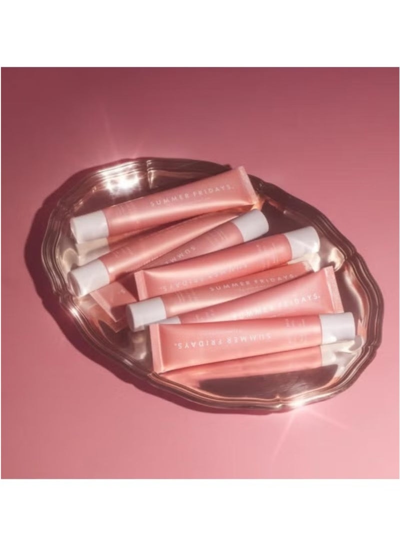 SUMMER FRIDAYS Summer Fridays Lip Butter Balm - Conditioning Lip Mask and Lip Balm for Instant Moisture, Shine and Hydration - Sheer-Tinted, Soothing Lip Care - Birthday Cake (.5 Oz) - Image 5