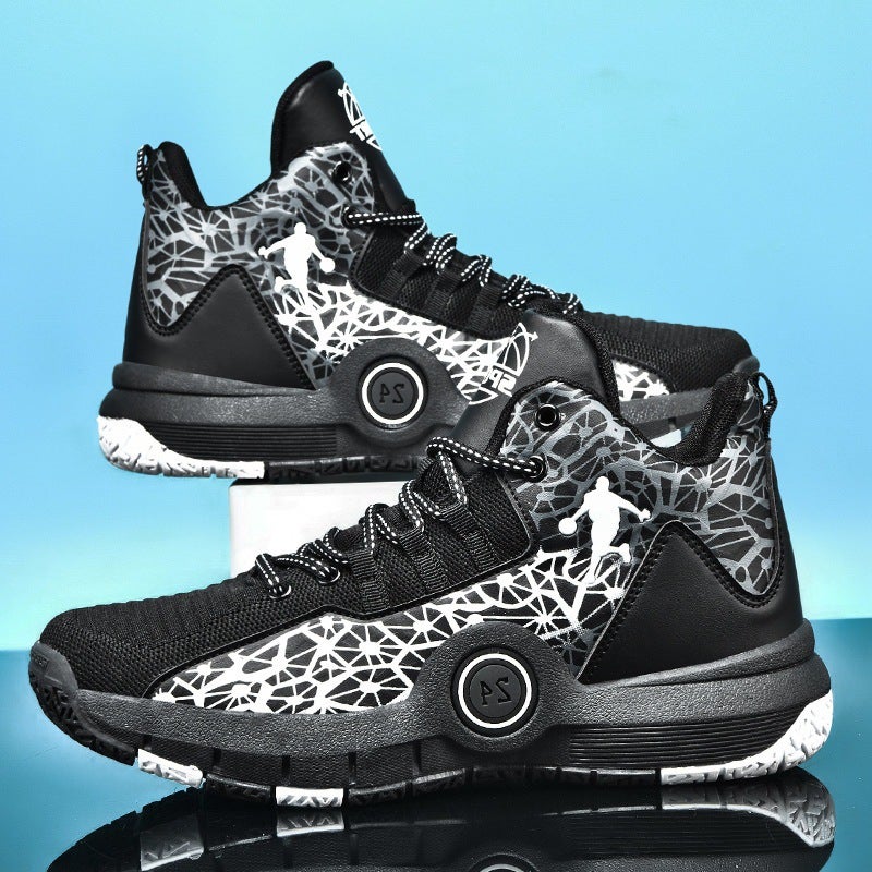 Jinjiang Dachang Black Mamba Commemorative No. 24 Basketball Shoes For Boys And Primary School Students Non-Slip Sports Shoes - Image 1
