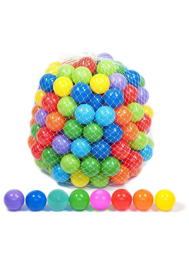 Playz 50 Soft Plastic Mini Ball Pit Balls W/ 8 Vibrant Colors Crush Proof Non Toxic Safe Assorted Bulk Plastic Balls For Toddler Baby & Kids Playpen Play Tents Indoor & Outdoor Playtime Fun  - Image 2
