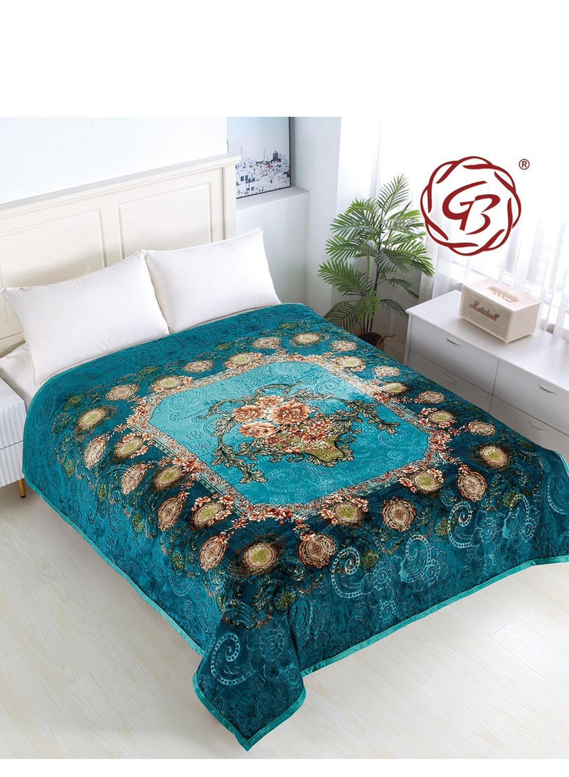 GB Fleece Flannel Double Size 220x240cm for All Season Light Weight Blanket Throw for Sofa & Bed Comfortable and Soft Blanket - Image 1