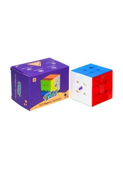 كوبليلو مكعب كيوبيليلو تويست 3M 3×3 (مغناطيسي) بدون ملصقات | مكعب سرعة بدون ملصقات للأطفال والكبار | تصميم مقاوم للفرقعة والالتصاق | لغز العصف الذهني السحري السريع لتخفيف التوتر (متعدد الألوان)  - Image 1