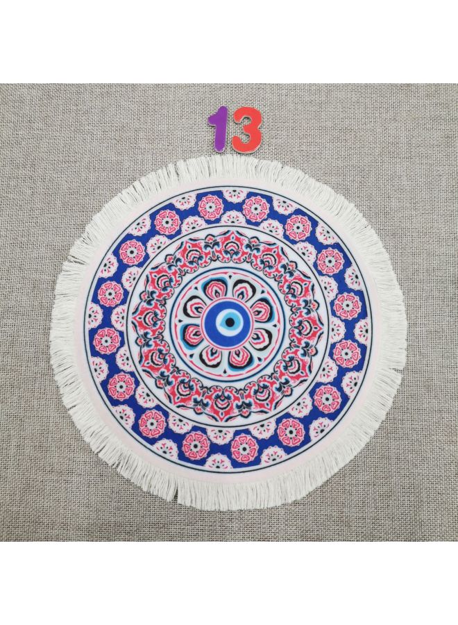 Direct Supply Innovative Carpet Dining Mat Persian Style Coaster, Flower Plate, Fruit Plate Mat Tea Pot Mat Decorative Mat-Specifications:13  - Image 1