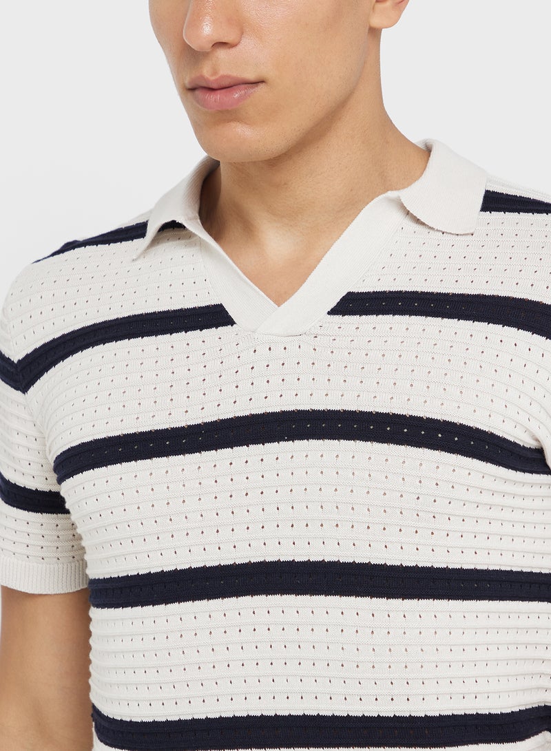 BRAVE SOUL Knitted Polo Shirt - Image 3
