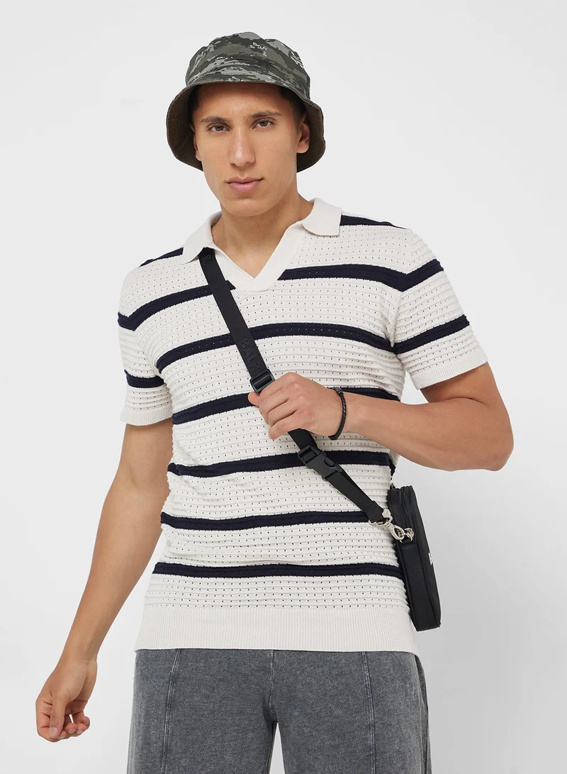 Knitted Polo Shirt