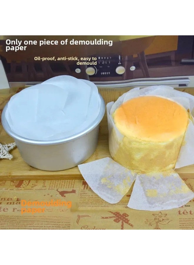 Baks Baking Square Mold For Cakes Pastries Tray Base Removable Oil Paper Pad Multi-functional Cake Baking Round Pad-Specifications:Round Cake Demoulding Paper-Dimensions:8 Inch 35Cm100 Sheets