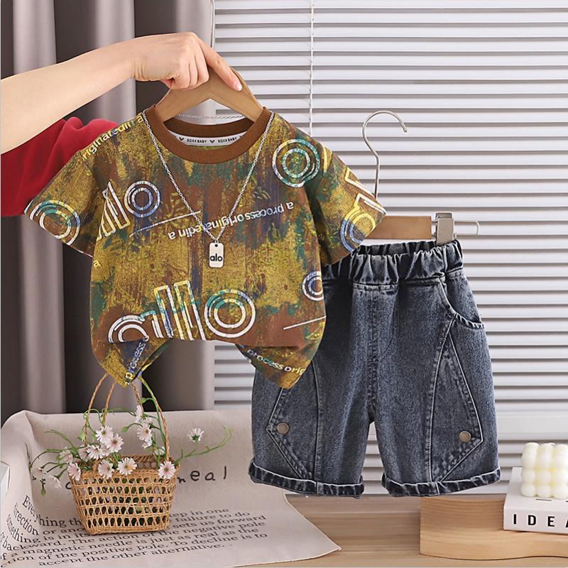 ChicPoint 2 Pcs 2-5years Boys Pants Suit - Image 1