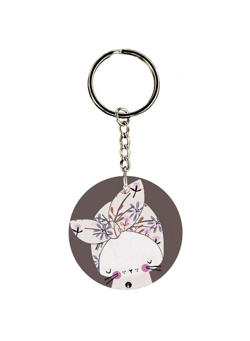 RKN Cat Printed Keychain